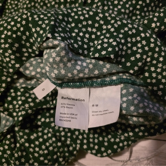 Reformation Green Floral Jumpsuit - Picture 6 of 10